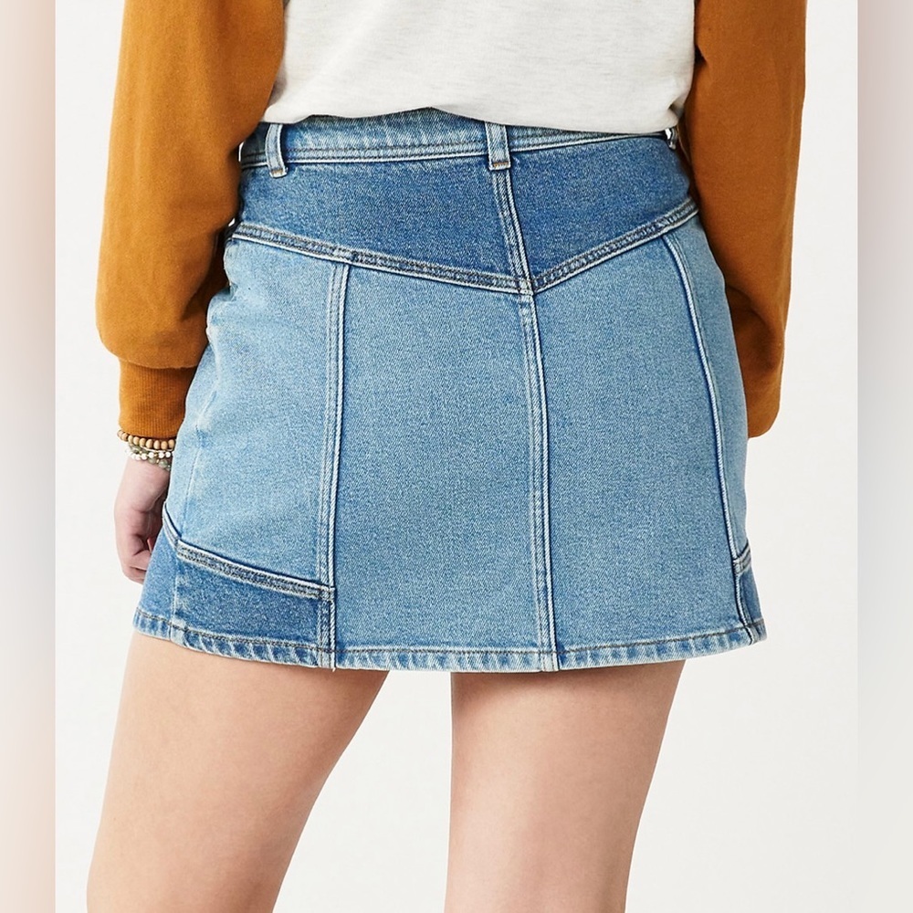 Junior So Patchwork Mini Skirt - Picture 2 of 6